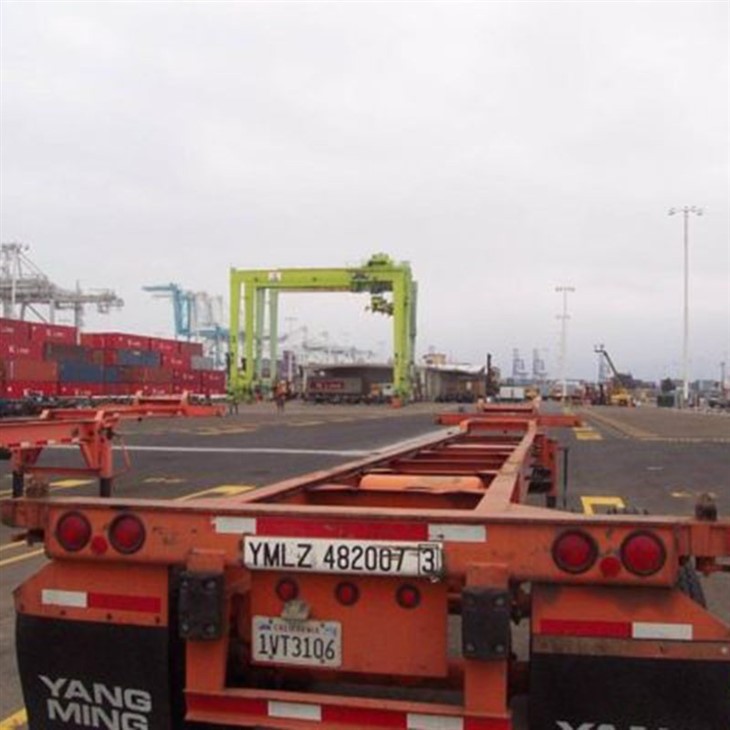 Flatbed/Skeleton Terminal Port Container Shipping Trailer
